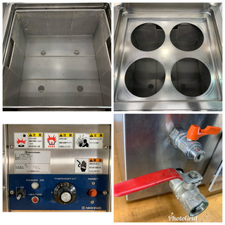美品】NICHIWA ニチワ 電気ゆで麺器スタンドタイプ 3個口 業務用 - www