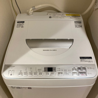 【SHARP 全自動洗濯機】【使用回数50回未満】ES-TX5C 5.5kg 単身おすすめ
