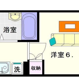 【リバティ桜川】1号タイプ！1Ｋタイプ！セパレートで室内洗濯機置...