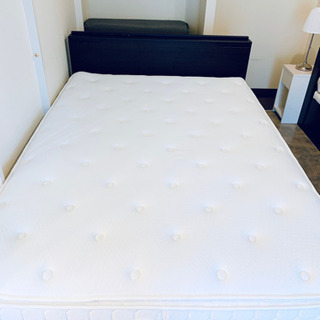 70%OFF 激安　ダブル　ベッド　マットレス付き　収納力◎ ブラウン　ニトリ