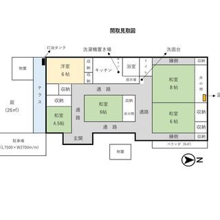 【敷金礼金0円】5K 駒ヶ根工業高校まで60m　リフォーム済戸建...