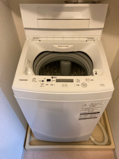 洗濯機 / TOSHIBA  AW-45M7 【10.2、10.3、10.4に取りに来られる方】