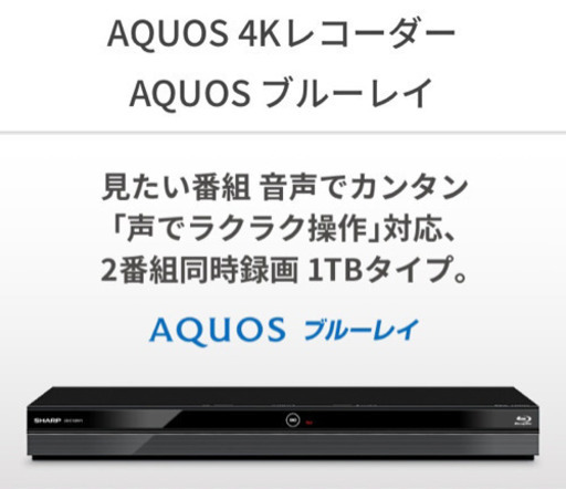 人気の新作 シャープ Blu-rayレコーダー2B-C10BW1-ほぼ新品 その他 - www.quiromovil.es