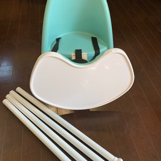 ベビービョルン　ハイチェア　ライトグリーン　お食事椅子　説明書有り ベビービョルン ハイチェア ライトグリーン お食事椅子 説明書有り