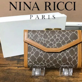 新品【NINA RICCI】ニナリッチ 折りたたみ財布 がま口
