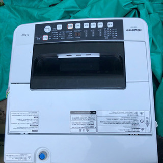 値下げ　ハイセンス洗濯機　2018年製　5.5キロ