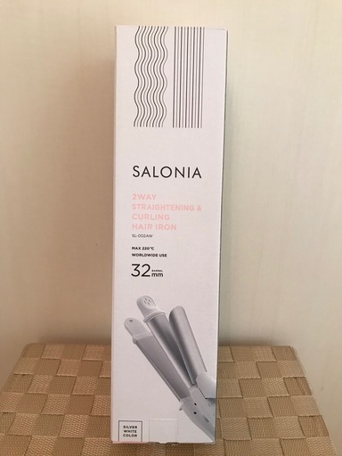 SALONIA 2WAY ストレート\u0026カール　ヘアアイロン