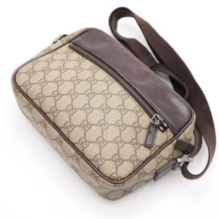 GUCCI/ショルダーバッグ GG PVC》 Bランク ブラウン ベージュ 【公式通販】