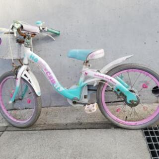 中古女児用自転車あげます。