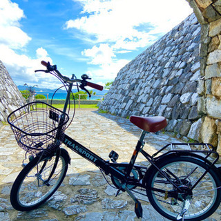 折りたたみ自転車ミニベロ　★ワイヤー錠ダイヤル式付き＋小型空気入れ付き