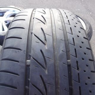 【恵庭】SPORSHアルミホイール+235/50R18　BS　Playz RV　４本セット