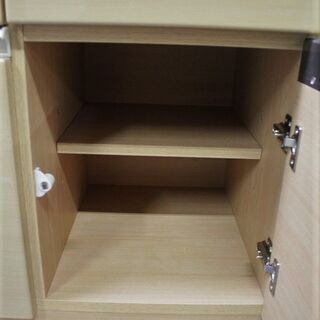 R2056) ニトリ キッチンボードアルミナ2 100KB NA 2018年製! 食器棚