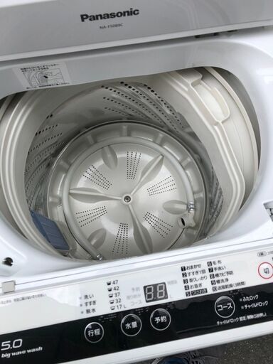 ☆中古 激安！！Panasonic　洗濯機　5ｋｇ　NA-F50B9C　2016　DJ007　￥12,000！！