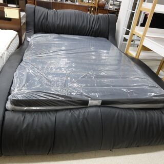 クイーンサイズベッド ブラック【ユーズドユーズ名古屋天白店】 J337