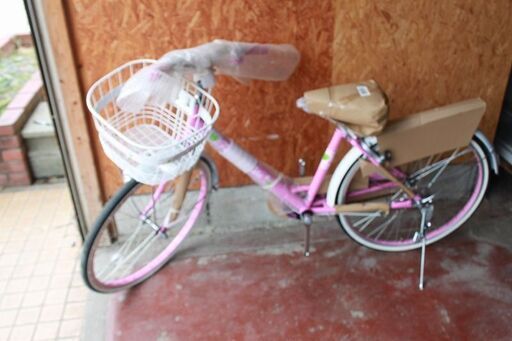 田川市　ピンク　26インチ　子供用自転車　スポーツ　自転車　展示品未使用