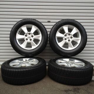 ブリザック 215/65R16 ヴェルファイア 純正アルミ  2012年製 4本セット 6.5J PCD 114.3 オフセット33 5穴 トヨタ アルファード