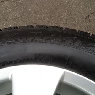 ブリザック 215/65R16 ヴェルファイア 純正アルミ  2012年製 4本セット 6.5J PCD 114.3 オフセット33 5穴 トヨタ アルファード