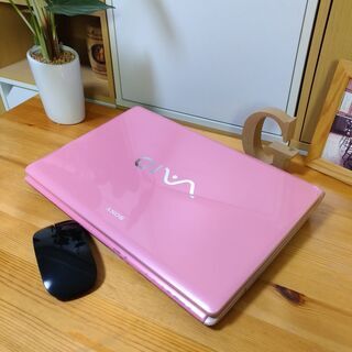 可愛い光沢パステルピンクのVAIO♪　Corei3メモリ4Gで高...