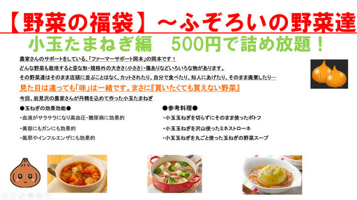 ☆詰め放題!!『野菜の福袋』小玉たまねぎ編☆ ※無くなり次第終了