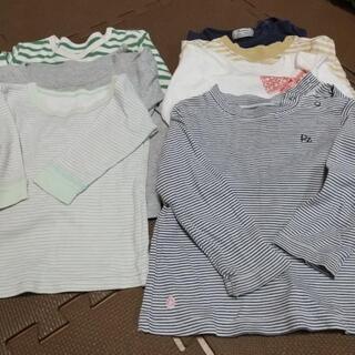 【ネット決済】男の子用長袖Tシャツ サイズ80から90 七枚組