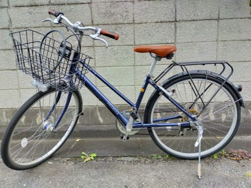 整備済みブリヂストン BRIDGESTONE VT66T [シティサイクル ビレッタ ユーティリティ 点灯虫 26型 外装6段変速