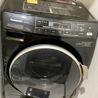 Panasonicドラム式洗濯機　ブラック