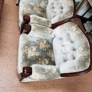 年末大特価 karimoku カリモク家具 (株) 金華山張 ソファー テーブル 4点 セット UP7973 UP7970 ネオロマン色 豪華 役員室 応接室用 日本製