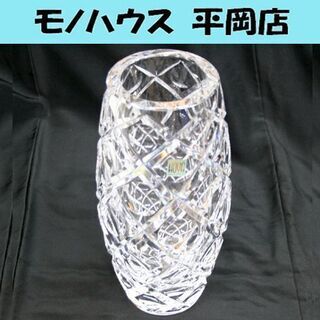 ホヤ クリスタルガラス 花瓶 カットガラス フラワーベース 日本...