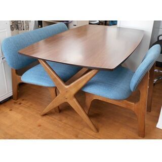 ♪ニトリ LDリラックスワイド ロータイプ 食卓テーブル/ベンチ/チェア