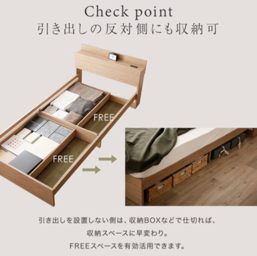定価6万円のセミダブルベッドです。マットレスもシーツも必要ならおつけします。