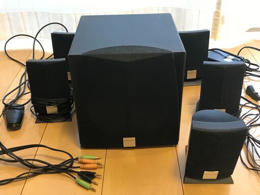 Pc用5 1chスピーカー サブウーファー Creative Inspire5 1 50 りんご君 西台の周辺機器の中古あげます 譲ります ジモティーで不用品の処分