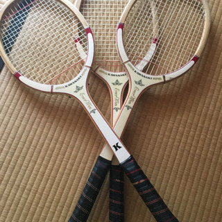 テニス　ラケット　木製　レア品　カワサキ