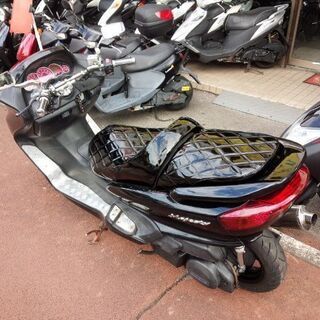 NO.3454　マジェスティ２５０Ｃ (MAJESTY)　エナメルシート　カスタムマフラー　ブラック　☆彡 NO.3454 マジェスティ250C (MAJESTY) エナメルシート カスタム