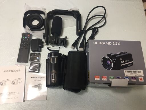 Rosdeca ビデオカメラ 2 7k Hdr 36mp デジタルズーム16倍 ウェブカメラ機能 最大128gb対応 Ir赤外線暗視機能 デ Masa 大阪のビデオカメラ ムービーカメラの中古あげます 譲ります ジモティーで不用品の処分
