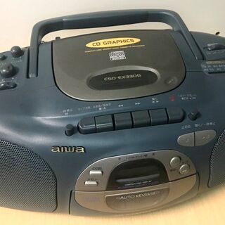 値下げ‼️  AIWA(アイワ)CDラジカセ CSD-EX330G