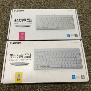 ジャンク ELECOM 超薄型キーボード 有線&無線セット