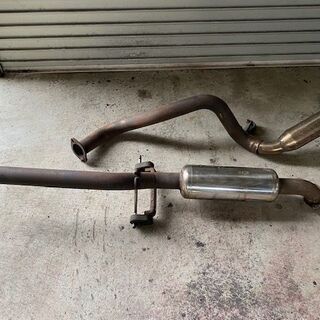 早いもの勝【格安】SUXON　4×４マフラー　デリカ　DSD035　北海道発