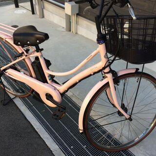 地域限定送料無料 アシスタ 新基準 8,7AH ピンク 神戸市 電動自転車