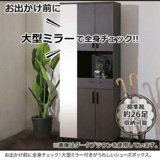 ⭐︎美品⭐︎ニトリ シューズボックス 細う ミラー付き