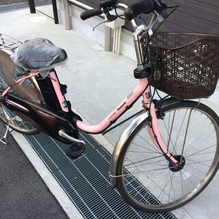 地域限定 パナソニック ビビ DX 新基準 8,9AH 子供乗せ 赤 ナチュラ