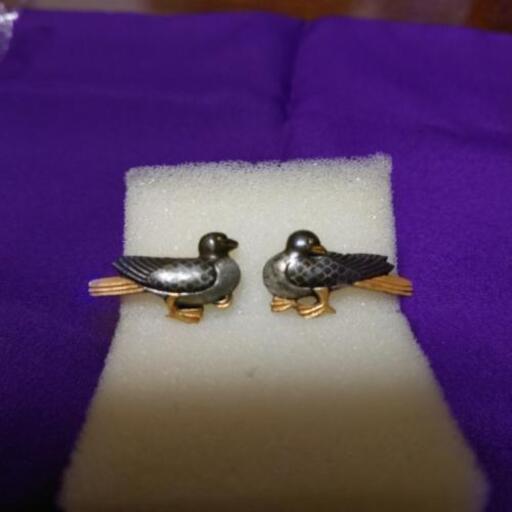 目抜き 刀装具 鳥の図 江戸期江戸期