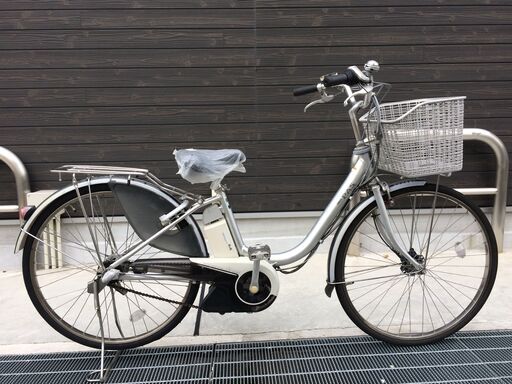 地域限定　ヤマハ　パス　新基準　子供乗せ　6AH　シルバー　アシスタ　ビビ　神戸市　電動自転車