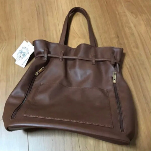 新品しまむらプチプラのあや巾着トートバックショルダーバッグブラウンカラー あん 岸和田 の服 ファッションの中古 古着あげます 譲ります ジモティーで不用品の処分