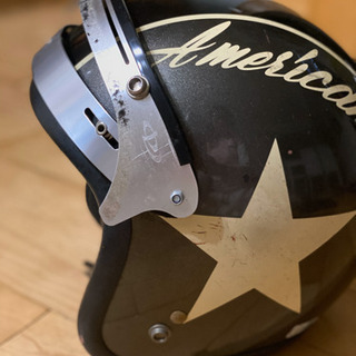 バイク フルフェイスヘルメット ブラック アメリカンスター
