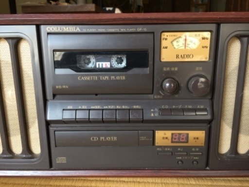 昭和レトロ Columbia 日本コロンビア Cd カセット ラジオ Am Fm Taketo 高須のオーディオ その他 の中古あげます 譲ります ジモティーで不用品の処分