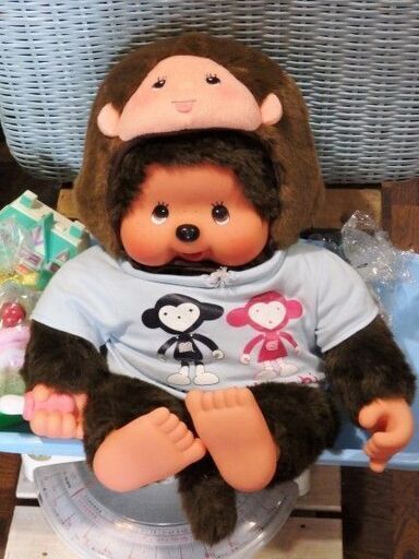 希少　入手困難　セキグチ モンチッチ 特大　セブンイレブン限定　ノベルティ　ぬいぐるみ