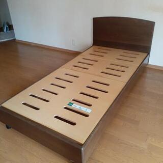 カリモク家具シングルベッドフレーム やすべい 日根野の家具の中古あげます 譲ります ジモティーで不用品の処分