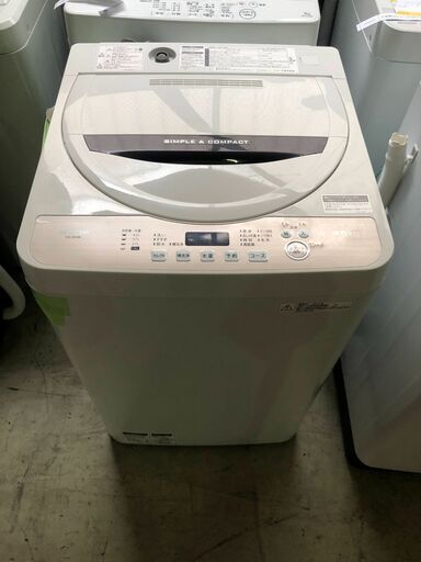 安心の一年保証！　洗濯機　4.5㎏　SHARP/シャープ　2018年製　全自動洗濯機  ベージュ系 ES-GE4B-C　No.1320091904　ガーランド草加