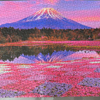 夕陽に染まる富士1000ピース