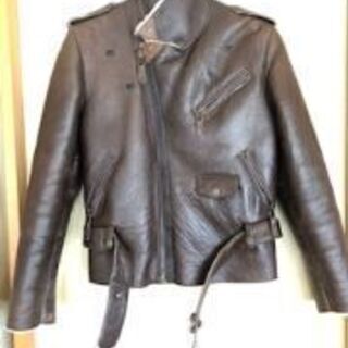 最安　リアルムートンダブルジャケット　ライダースジャケット